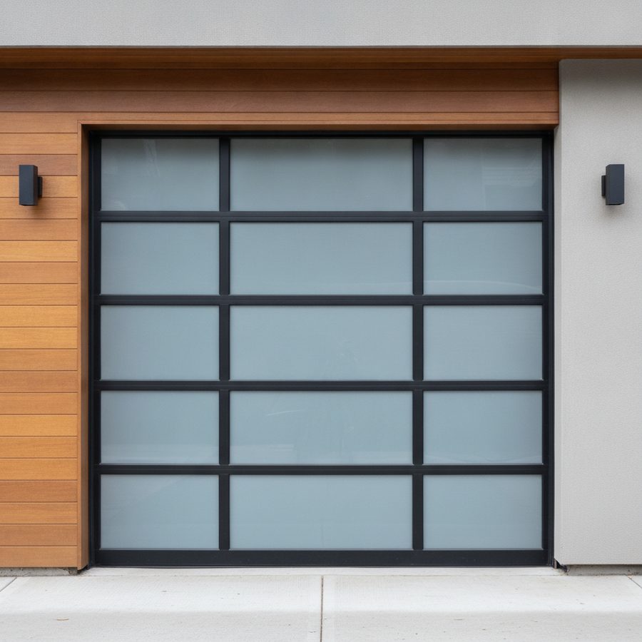 Modern Full-View garage door