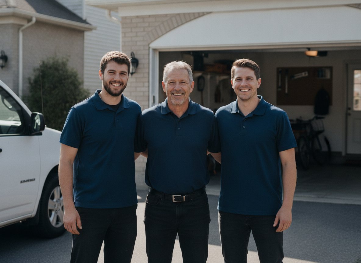 The family-owned North Shore Garage Doors team