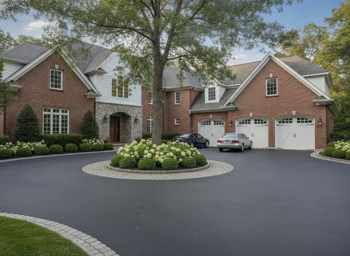 White carriage house garage doors